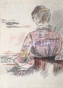 Femme Jouant du piano (mk40), Edouard Manet